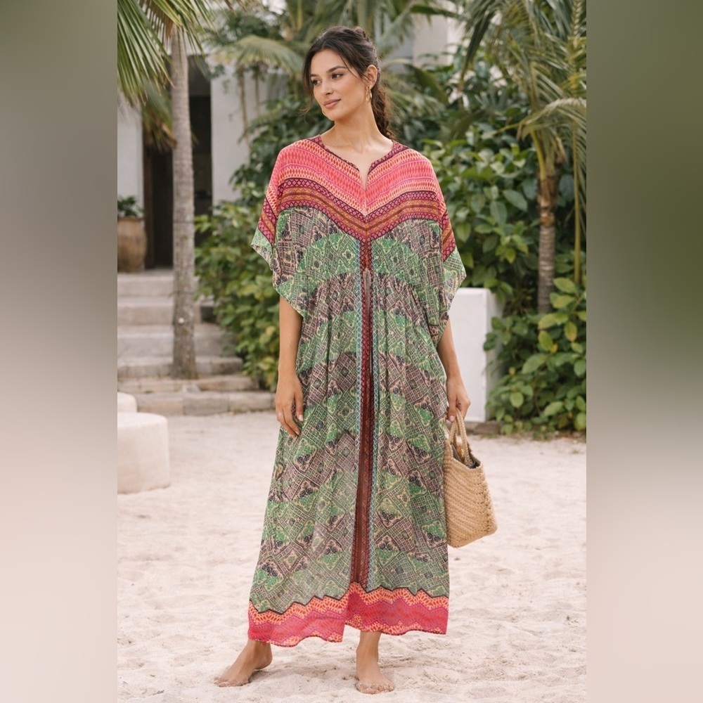 Anthropologie Vanessa Virginia “Chama” Oversized Kaftan Maxi Dress – XXS **